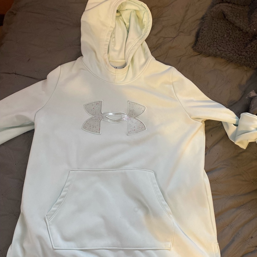 Light blue under armor hoodie